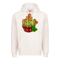 Pale Pink christmas cookie cupcake Premium Hoodie - AdoDesignShop