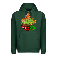 Sports Green christmas cookie cupcake Premium Hoodie - AdoDesignShop