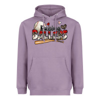 Lavender raising ballers baseball Heavyweight Hoodie - Zillion Design Studio