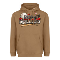 Toasted Coconut raising ballers baseball Heavyweight Hoodie - Zillion Design Studio