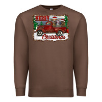 Chestnut christmas truck with cows Premium Sweatshirt - RanaPortraitStore
