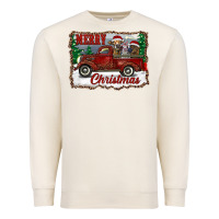 Sandshell christmas truck with cows Premium Sweatshirt - RanaPortraitStore
