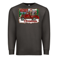 Smoke christmas truck with cows Premium Sweatshirt - RanaPortraitStore