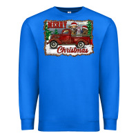 True Royal christmas truck with cows Premium Sweatshirt - RanaPortraitStore
