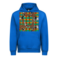 Cobalt western autism seamless pattern Urban Hoodie - Artiststas