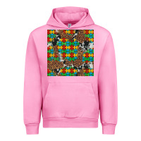 Fuchsia Pink western autism seamless pattern Urban Hoodie - Artiststas