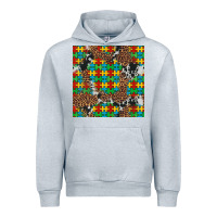 Heather Grey western autism seamless pattern Urban Hoodie - Artiststas