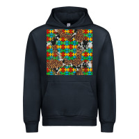 Navy western autism seamless pattern Urban Hoodie - Artiststas