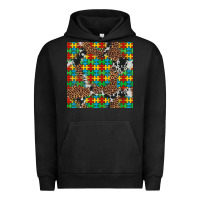 Pigment Black western autism seamless pattern Urban Hoodie - Artiststas