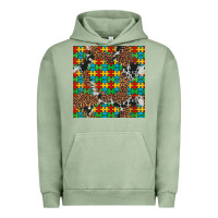Pigment Oil Green western autism seamless pattern Urban Hoodie - Artiststas