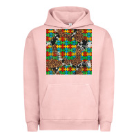 Pigment Salmon western autism seamless pattern Urban Hoodie - Artiststas