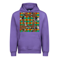 Western Autism Seamless Pattern Urban Hoodie | Teevron