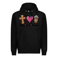 Black jesus love coffee Premium Hoodie - Jasminsmagicworld
