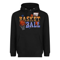 Black basketball Heavyweight Hoodie - texasbilliewilder