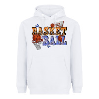 White basketball Heavyweight Hoodie - texasbilliewilder