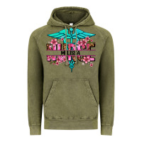 Vintage Olive floral nurse custom name Vintage Hoodie - AdoDesignShop