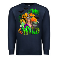 Navy witchy and wild Premium Sweatshirt - Zillion Design Studio