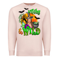 Pale Pink witchy and wild Premium Sweatshirt - Zillion Design Studio