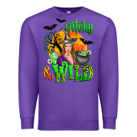 Purple witchy and wild Premium Sweatshirt - Zillion Design Studio