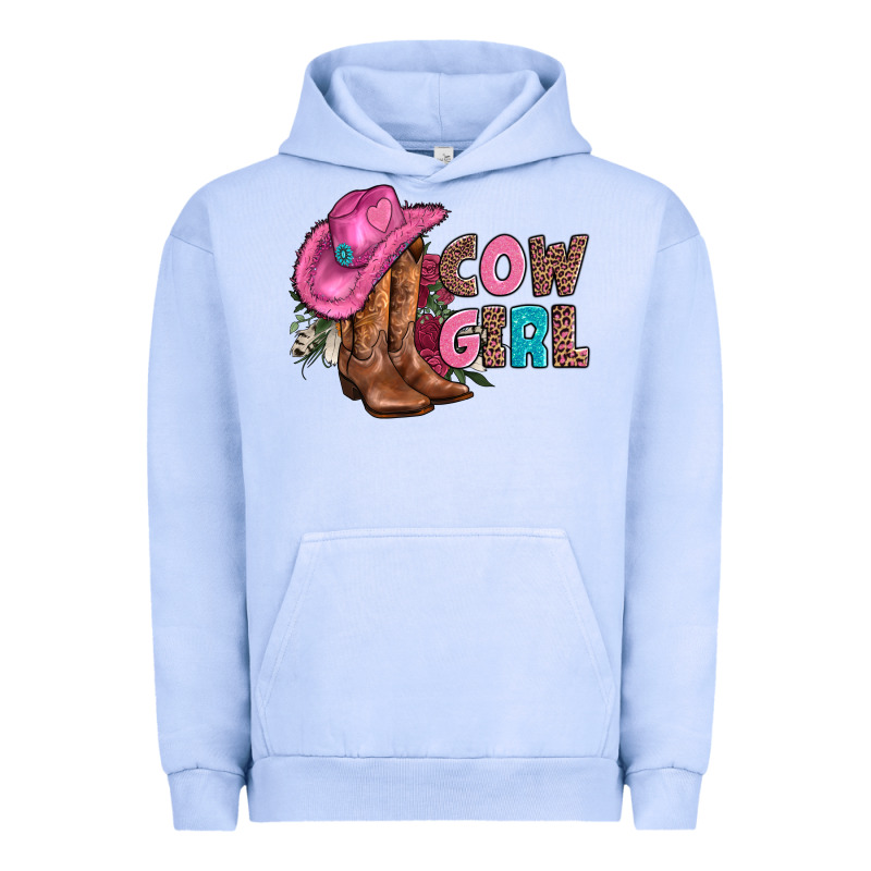 Valentine Day Boots Hat And Roses Urban Hoodie by AdoDesignShop | Teevron