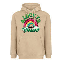 Mushroom Lucky and blessed rainbow Heavyweight Hoodie - RanaPortraitStore