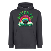 Smoke Lucky and blessed rainbow Heavyweight Hoodie - RanaPortraitStore