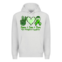 Dove Grey peace love cure non hodgkin's lymphoma Premium Hoodie - Jasminsmagicworld
