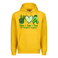 Lemon peace love cure non hodgkin's lymphoma Premium Hoodie - Jasminsmagicworld