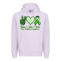 Lilac peace love cure non hodgkin's lymphoma Premium Hoodie - Jasminsmagicworld