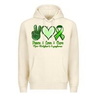 Sandshell peace love cure non hodgkin's lymphoma Premium Hoodie - Jasminsmagicworld