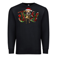 Black christmas joy with heifer Premium Sweatshirt - RanaPortraitStore
