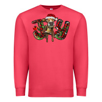 Cardinal christmas joy with heifer Premium Sweatshirt - RanaPortraitStore