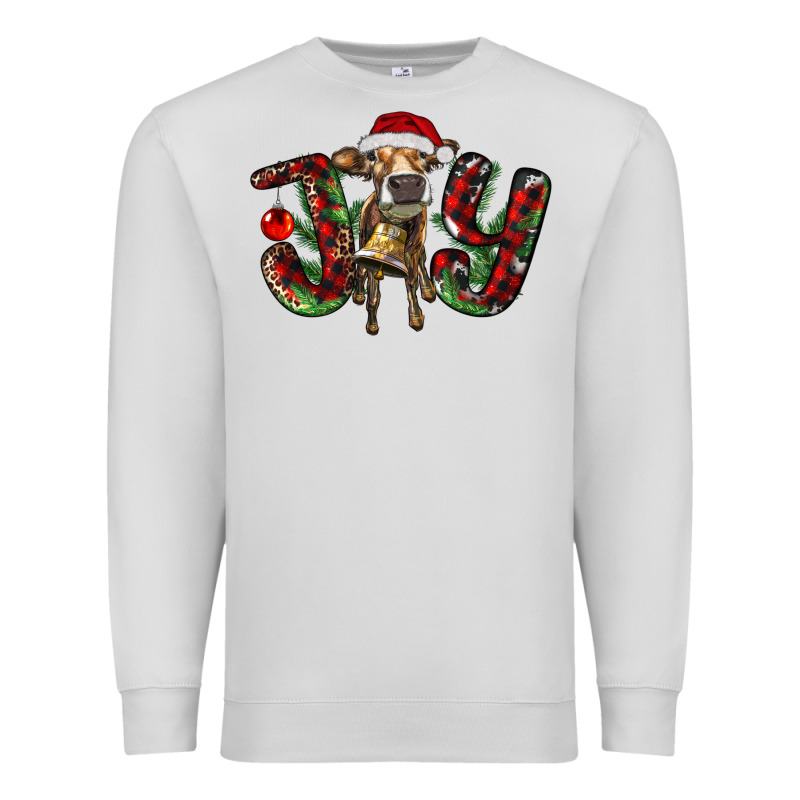 Christmas Joy With Heifer Premium Sweatshirt by RanaPortraitStore | Teevron