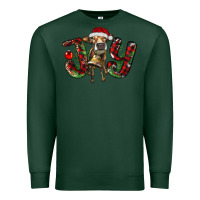 Sports Green christmas joy with heifer Premium Sweatshirt - RanaPortraitStore