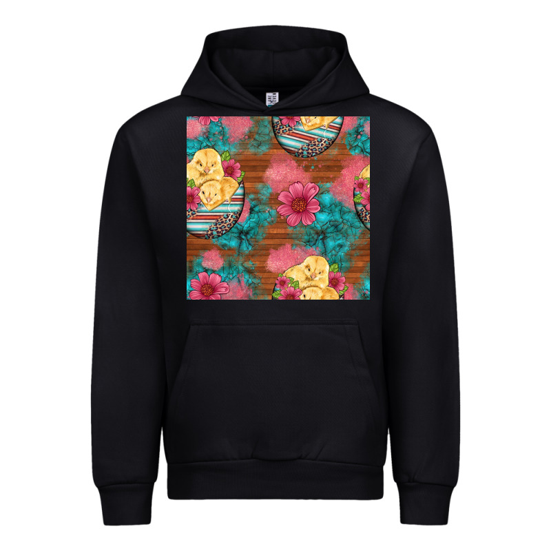 Hatched Egg Easter Chicks Seamless Pattern Urban Hoodie by Artiststas | Teevron