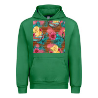 Emerald hatched egg easter chicks seamless pattern Urban Hoodie - Artiststas