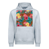 Heather Grey hatched egg easter chicks seamless pattern Urban Hoodie - Artiststas