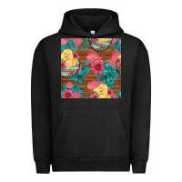 Pigment Black hatched egg easter chicks seamless pattern Urban Hoodie - Artiststas