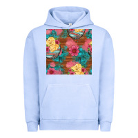 Pigment Grape Ice hatched egg easter chicks seamless pattern Urban Hoodie - Artiststas
