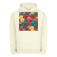 Pigment Pistachio hatched egg easter chicks seamless pattern Urban Hoodie - Artiststas