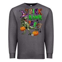 Charcoal Heather trick rawr treat Premium Sweatshirt - Zillion Design Studio