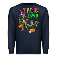 Navy trick rawr treat Premium Sweatshirt - Zillion Design Studio