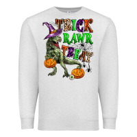 Oatmeal Heather trick rawr treat Premium Sweatshirt - Zillion Design Studio