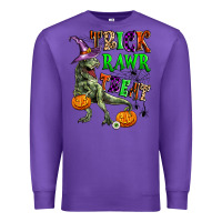 Purple trick rawr treat Premium Sweatshirt - Zillion Design Studio