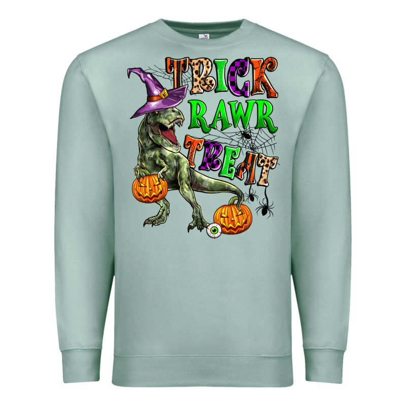 Trick Rawr Treat Premium Sweatshirt by Zillion Design Studio | Teevron