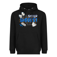 Black little sister biggest fan volleyball Heavyweight Hoodie - Zillion Design Studio