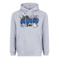 Heather Grey little sister biggest fan volleyball Heavyweight Hoodie - Zillion Design Studio