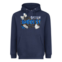 Navy little sister biggest fan volleyball Heavyweight Hoodie - Zillion Design Studio