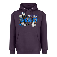 Plum little sister biggest fan volleyball Heavyweight Hoodie - Zillion Design Studio