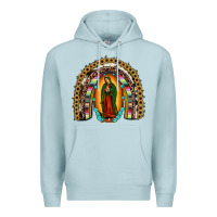 Blue Mist our lady of Guadalupe rainbow Premium Hoodie - JahusDesignShop